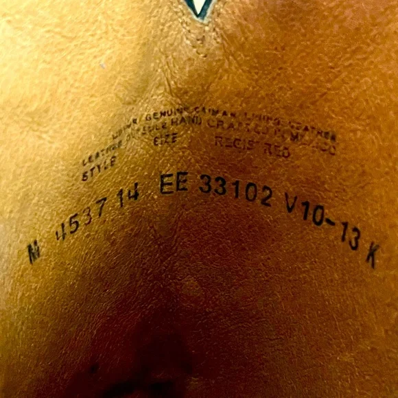 LUCCHESE® BOOTMAKER 
Caiman Crocodile Size 14 EE - Picture 4 of 6